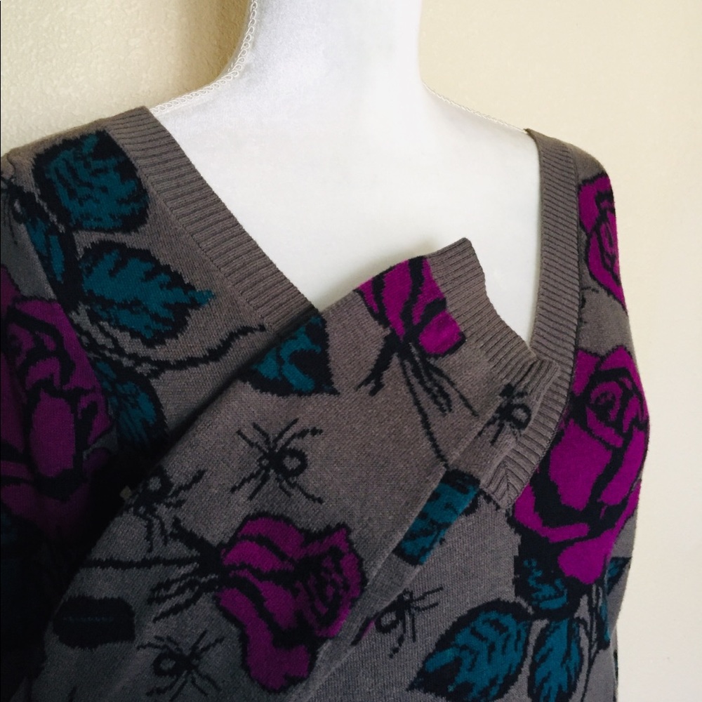 Betsey Johnson Rose Spider Sweater Dress - Picture 6 of 7